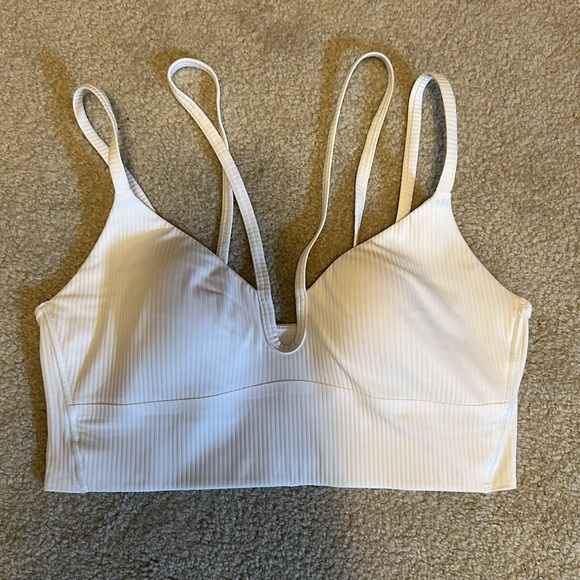 lululemon athletica Like a Cloud Strappy LL Bra B/C*Ribbed in white - Picture 2 of 3